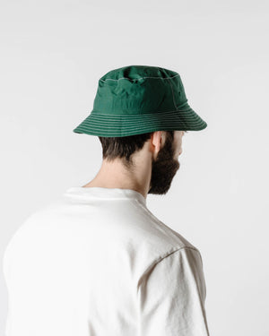 Lite Year Japanese Nylon Taffeta Bucket Hat Varsity Green Back