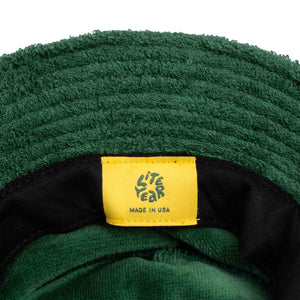 Lite Year Terry Bucket Hat Green Inside