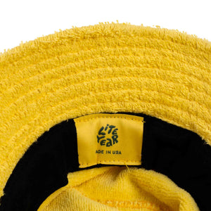 Lite Year Terry Bucket Hat Yellow Inside