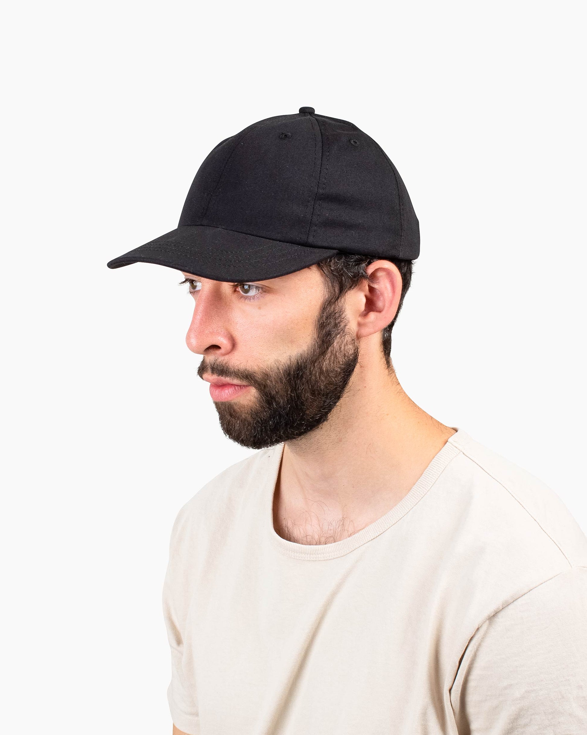 Lost & Found Cotton Twill Cap Black Model