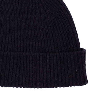 Lost & Found Lambswool Hat Navy Detail
