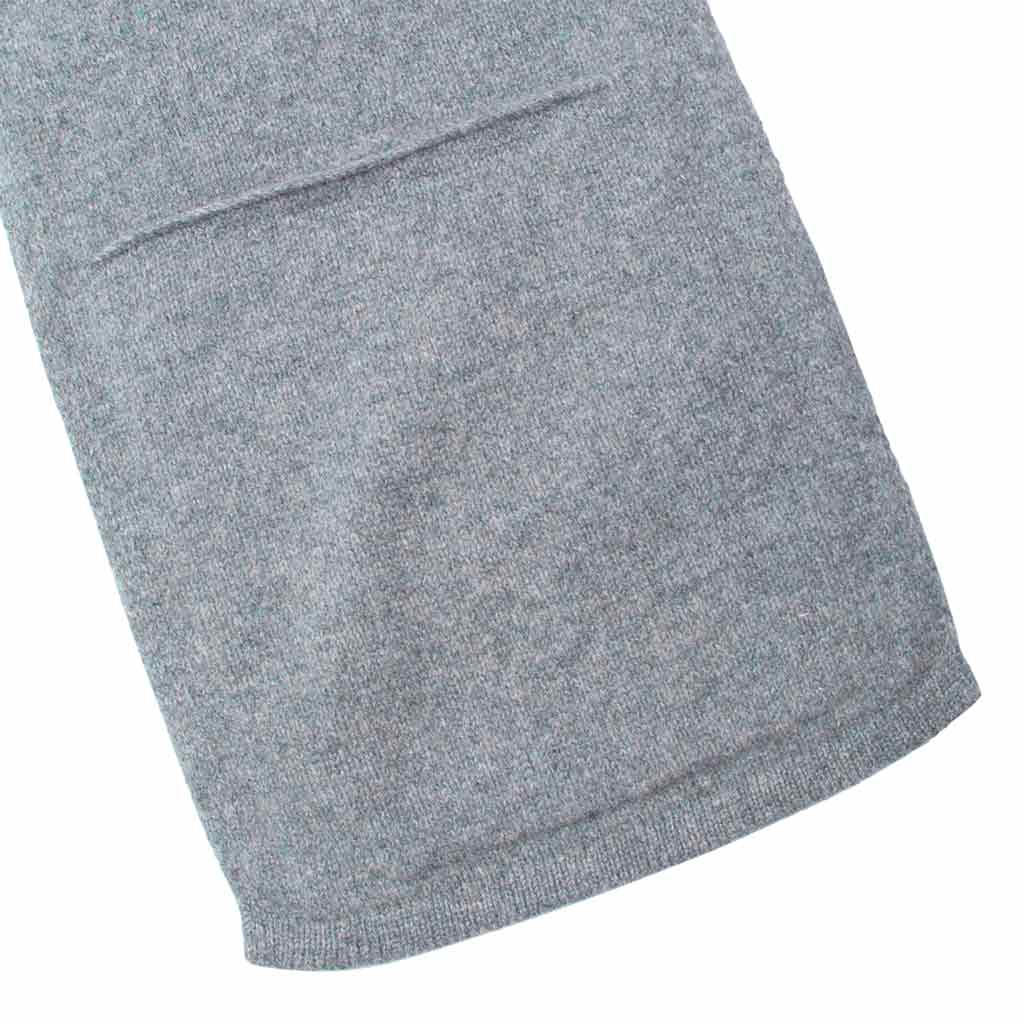 Lost & Found Lambswool Pocket Scarf Grey Mix Detail