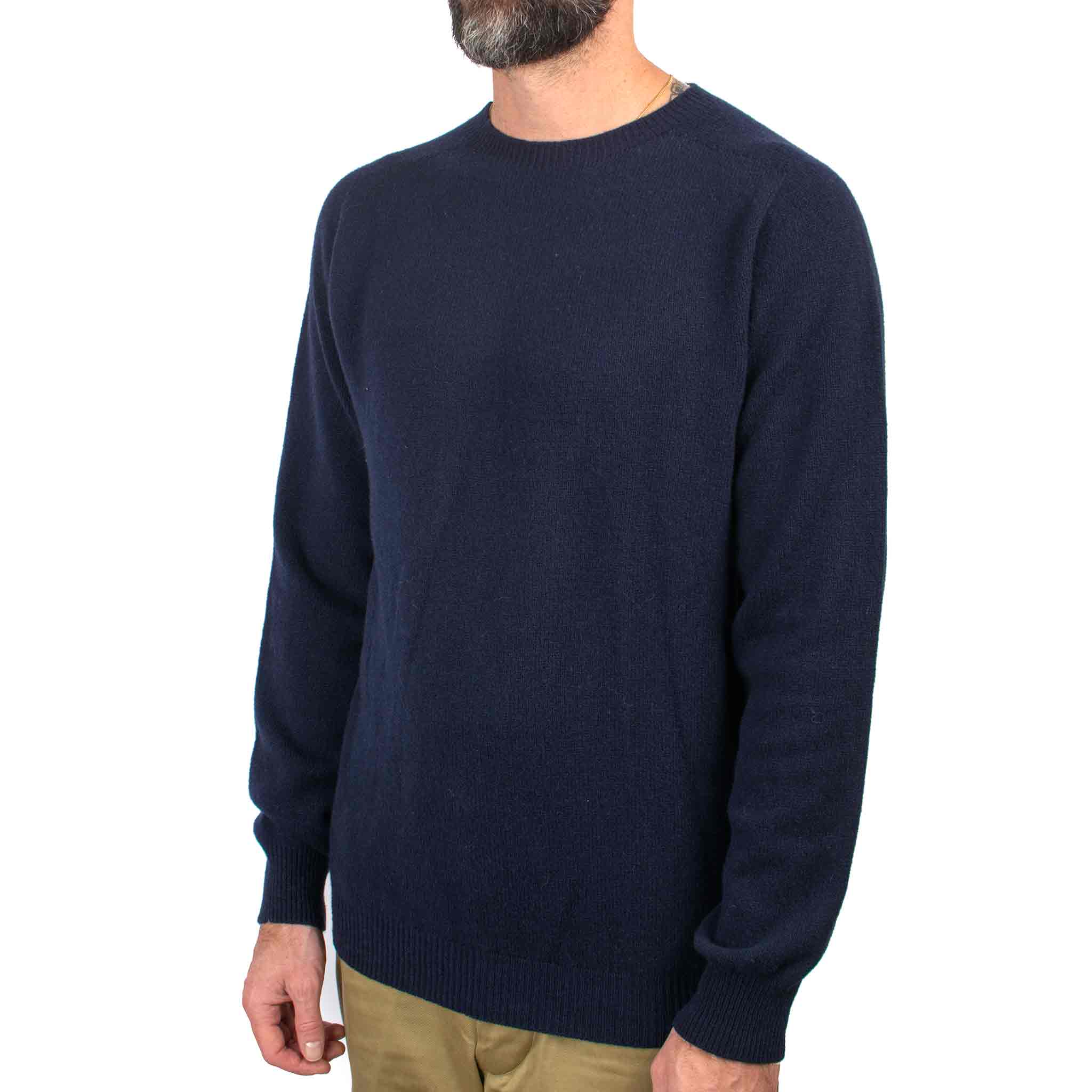 Lost & Found Lambswool Sweater Bl-avy Close
