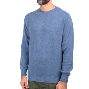 Lost & Found Lambswool Sweater Blue Magic Close