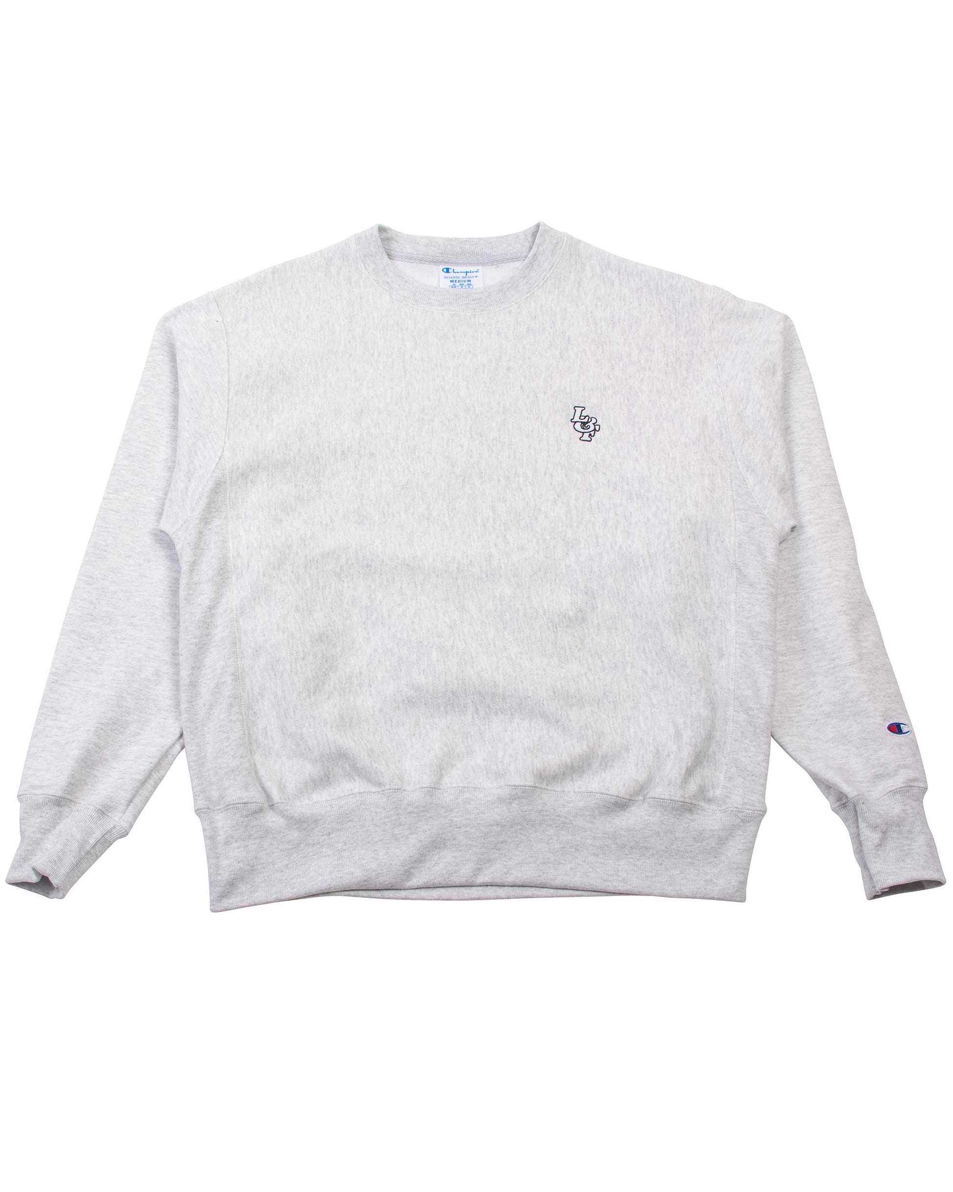 Lost & Found Reverse Weave Crewneck Silver Grey