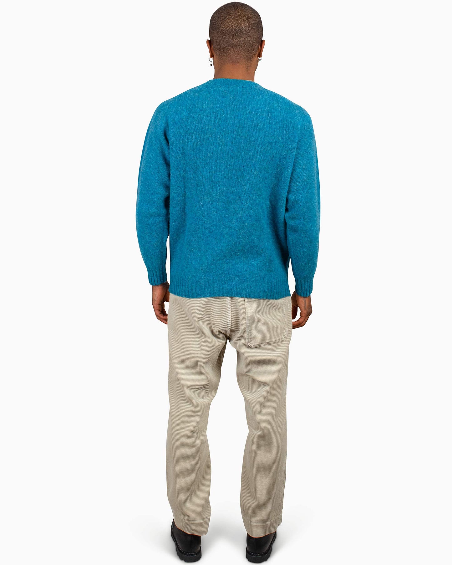 Lost & Found Shaggy Sweater Azure Back