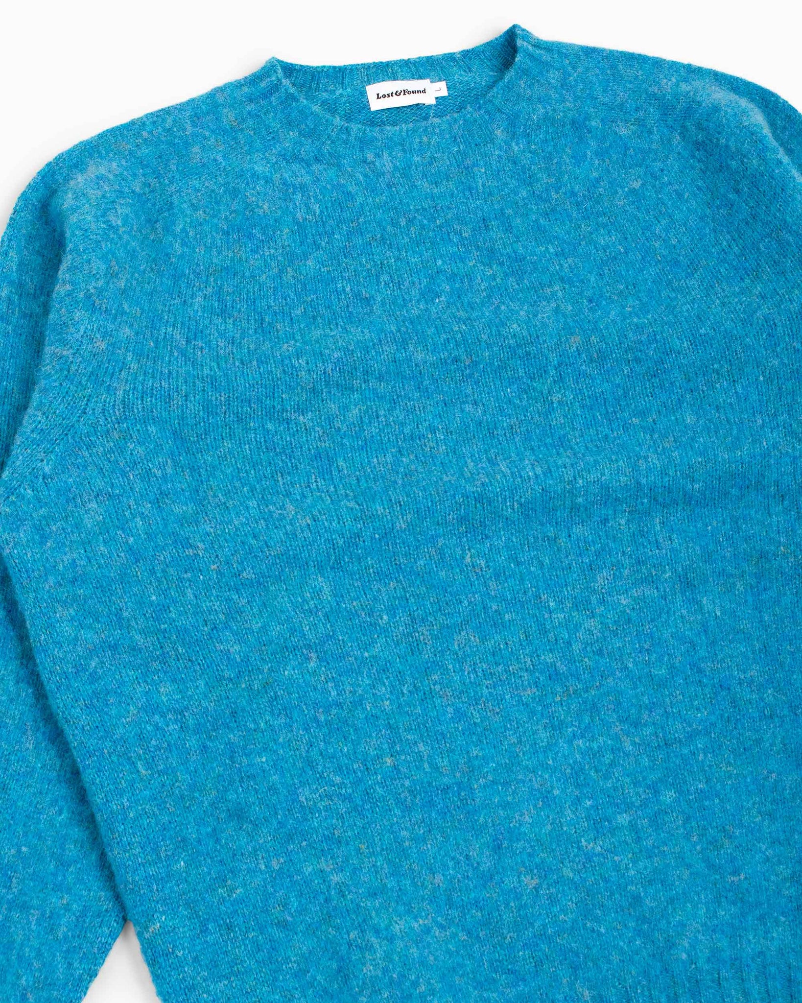 Lost & Found Shaggy Sweater Azure Details