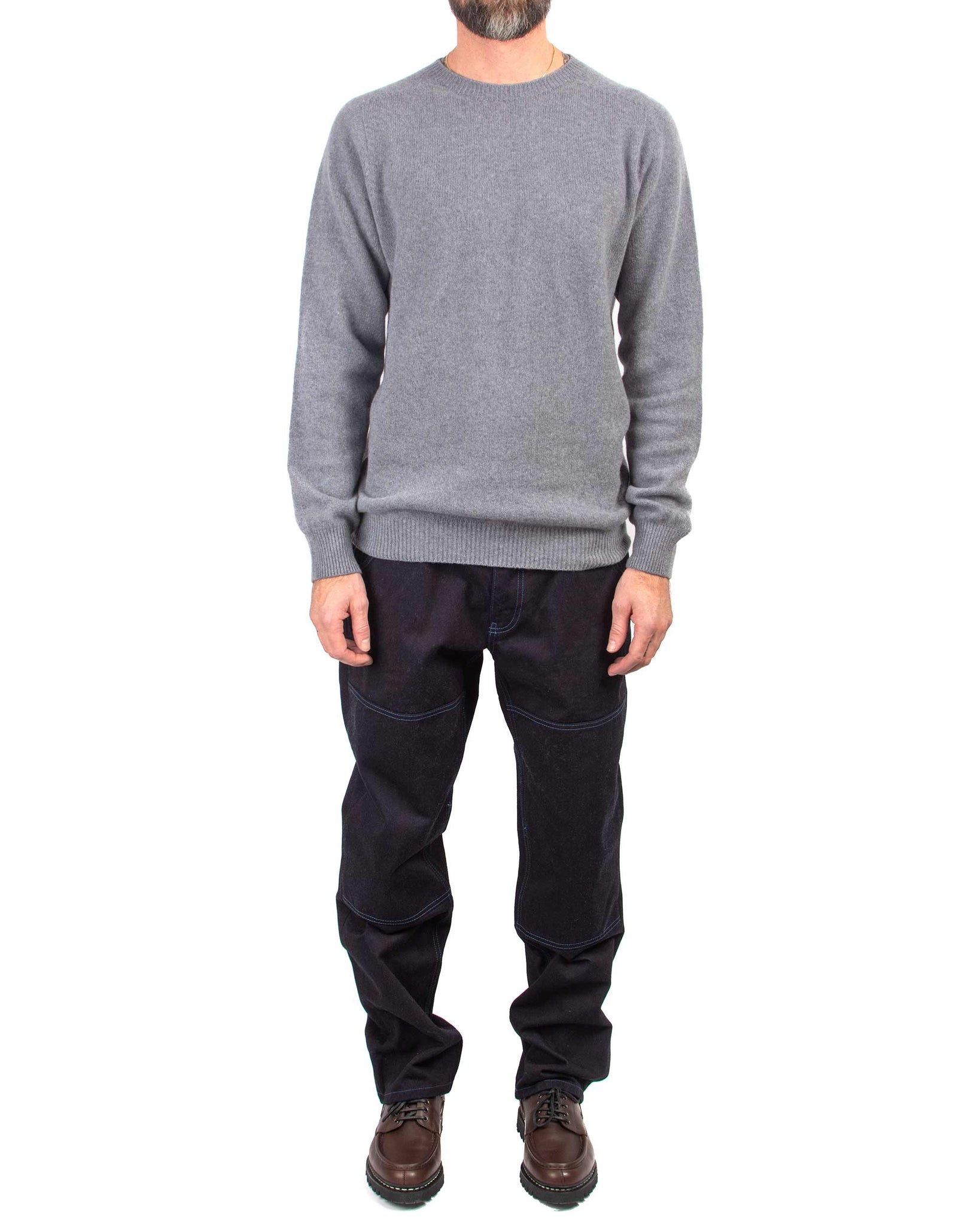 Lost & Found Wool Cashmere Sweater Pew Pew Model
