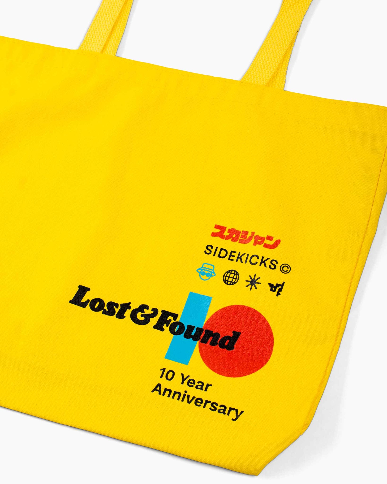 Lost & Found x Colin Ozawa Sidekick Carter & Morty Tote Bag Detail