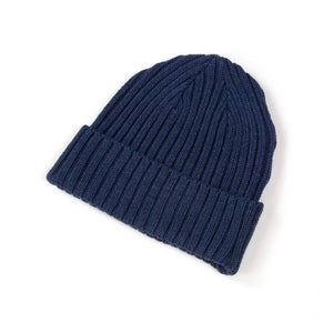 The Real McCoy's MA21014 Cotton Bronson Knit Cap Navy Side
