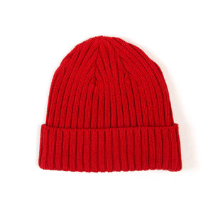 The Real McCoy's MA21014 Cotton Bronson Knit Cap Red
