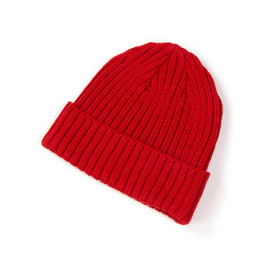 The Real McCoy's MA21014 Cotton Bronson Knit Cap Red Side