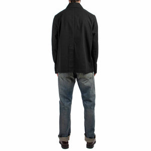 MHL Big Pocket Jacket Compact Cotton Drill Black Back