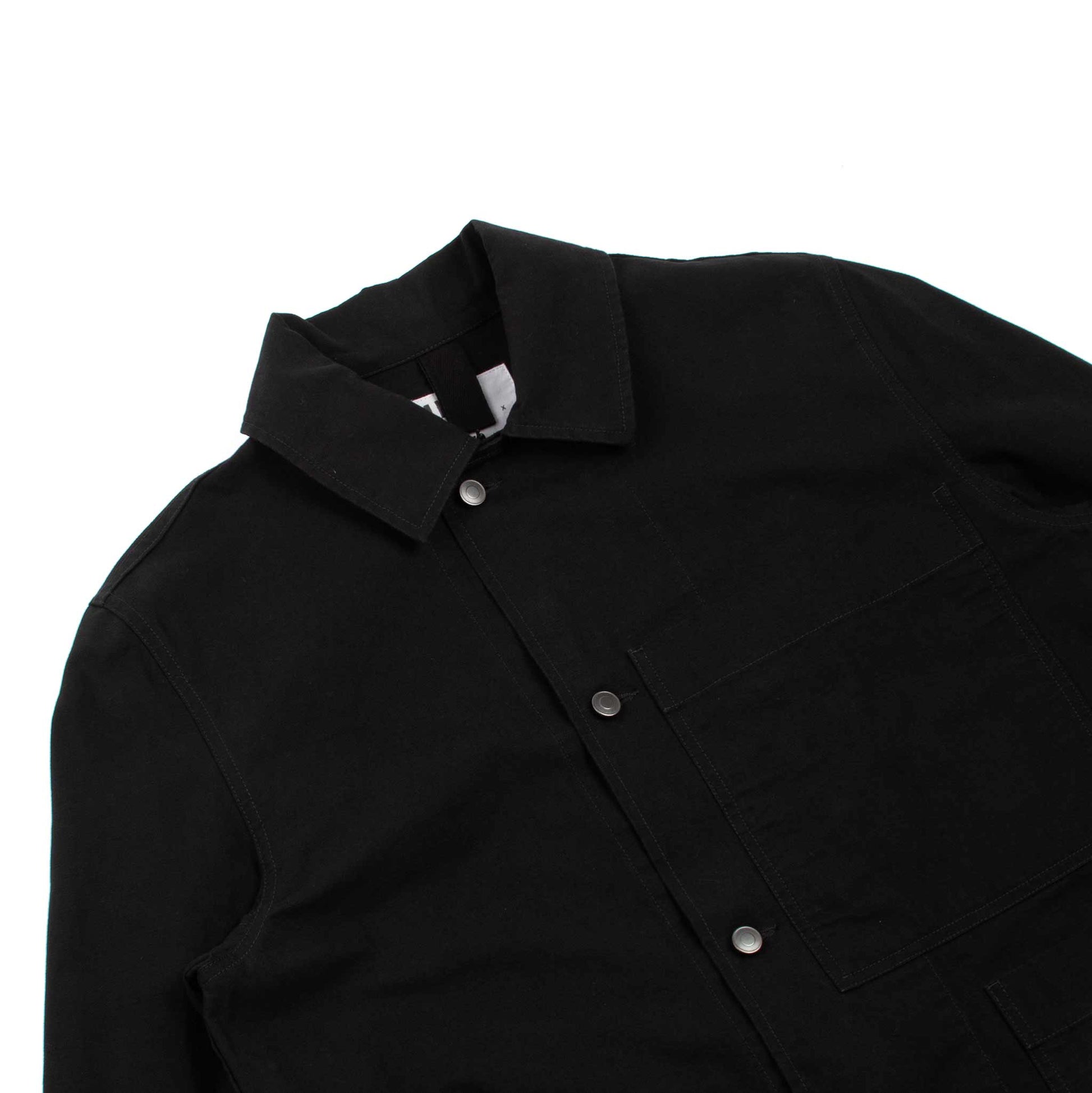 MHL Big Pocket Jacket Compact Cotton Drill Black Detail