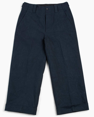 Margaret Howell Cropped Trouser Dry Compact Cotton Ink