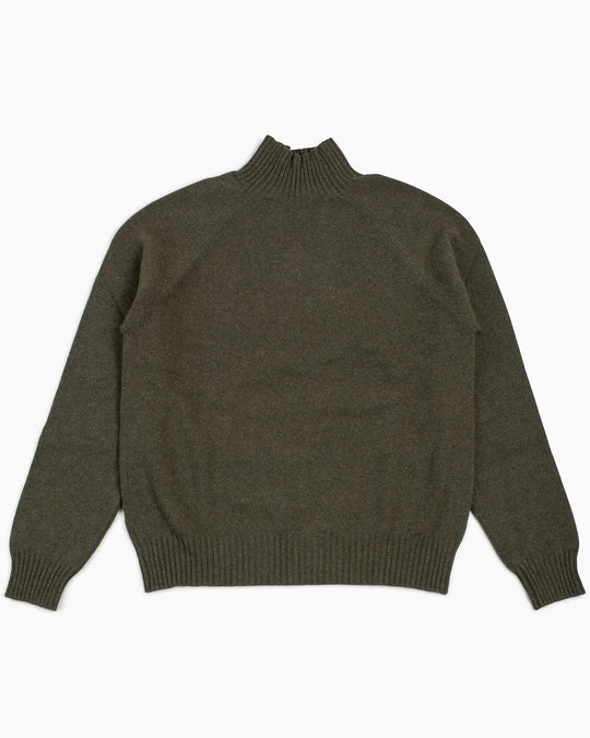 MARGARET HOWELL - Grey flannel cashmere classic crew neck