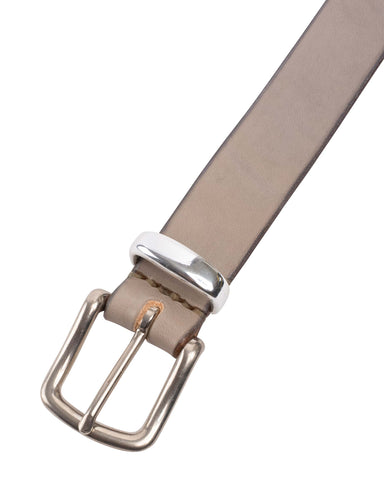 Maximum Henry Slim Standard Belt With Metal Keeper Grey