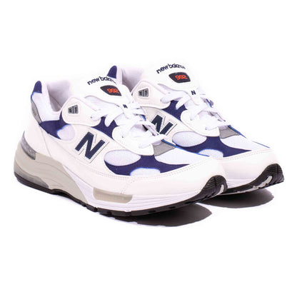 New Balance M992EC White/Navy Side