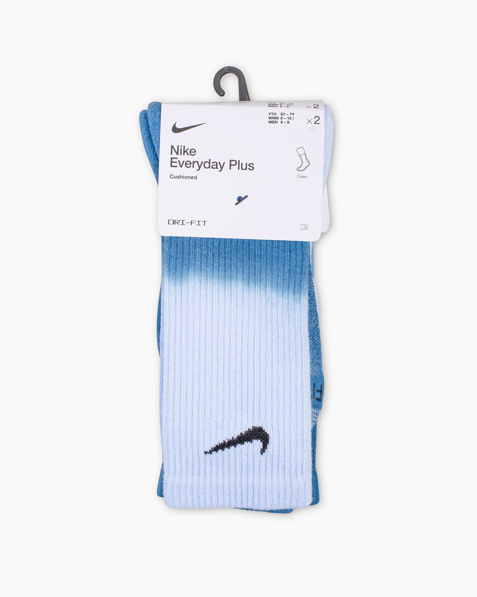 Nike Everyday Plus Cushioned Crew Socks Blue (2 Pack)