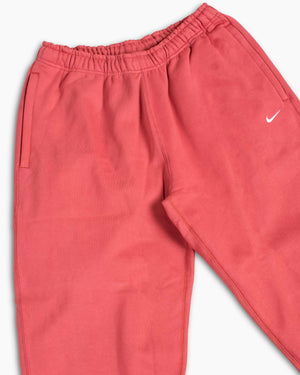 Nike Solo Swoosh Fleece Sweatpants Canyon Red CW5460-691 Men's