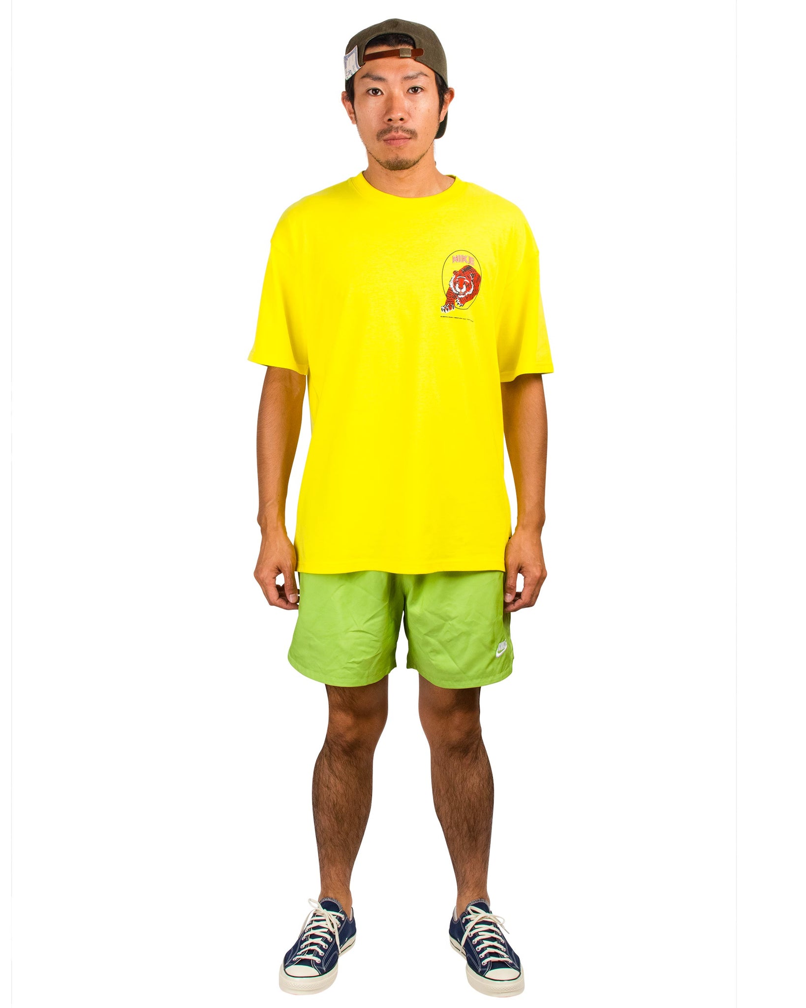 Nike Year Of The Tiger T-Shirt Midnight Optical Yellow Model