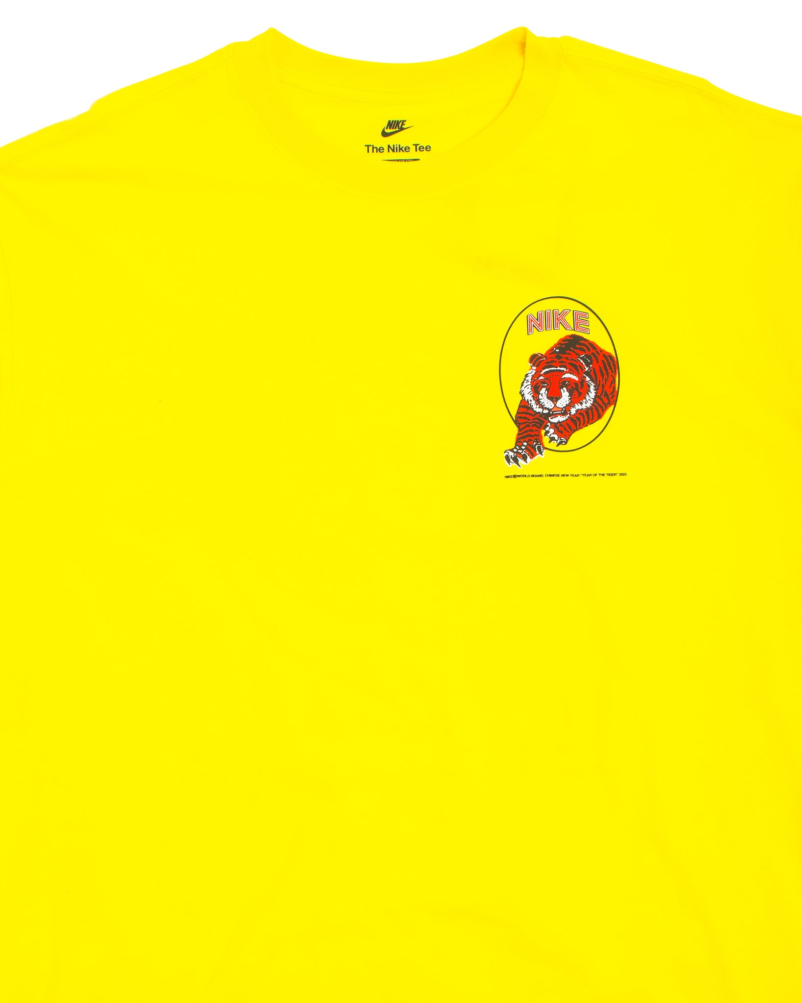 Nike Year Of The Tiger T-Shirt Midnight Optical Yellow Details
