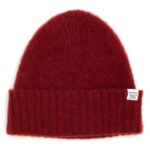 Norse Projects Brushed Lambswool Beanie Carmine Red