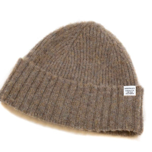 Norse Projects Brushed Lambswool Beanie Shale Stone