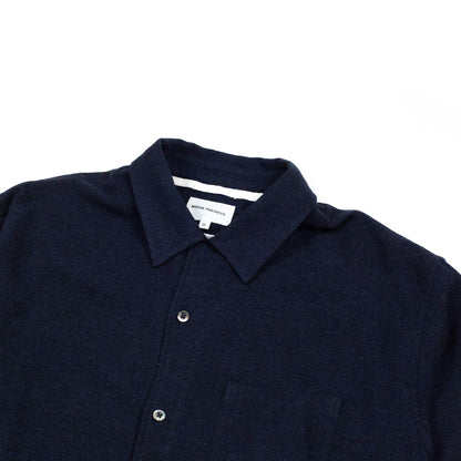 Norse Projects Carsten Light Wool Shirt Dark Navy