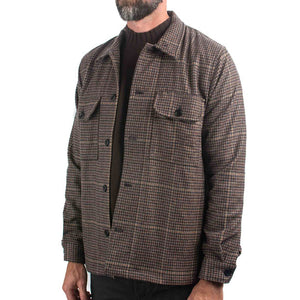 Norse Projects Kyle Wool Utility Khaki Check Close
