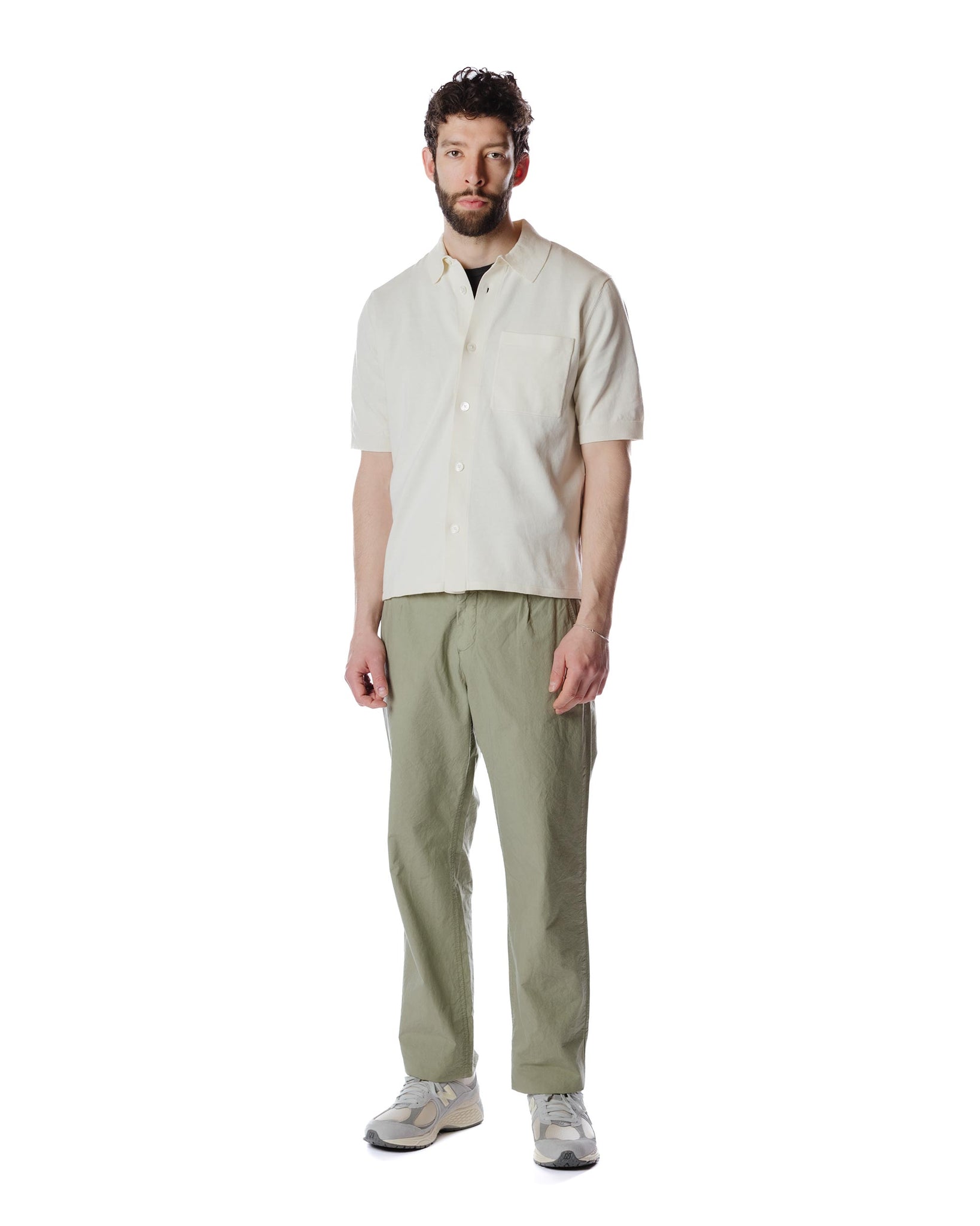 Norse Projects Aaren Typewriter Sunwashed Green Model