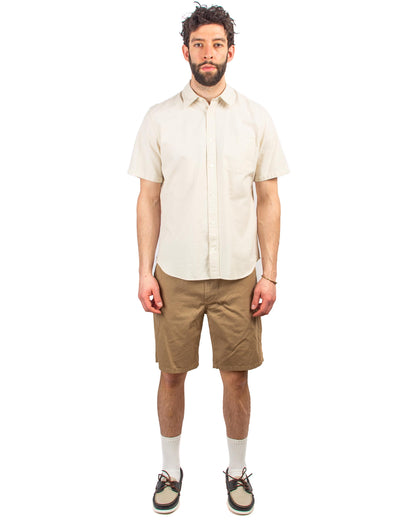 Norse Projects Aros Light Twill Shorts Utility Khaki Model