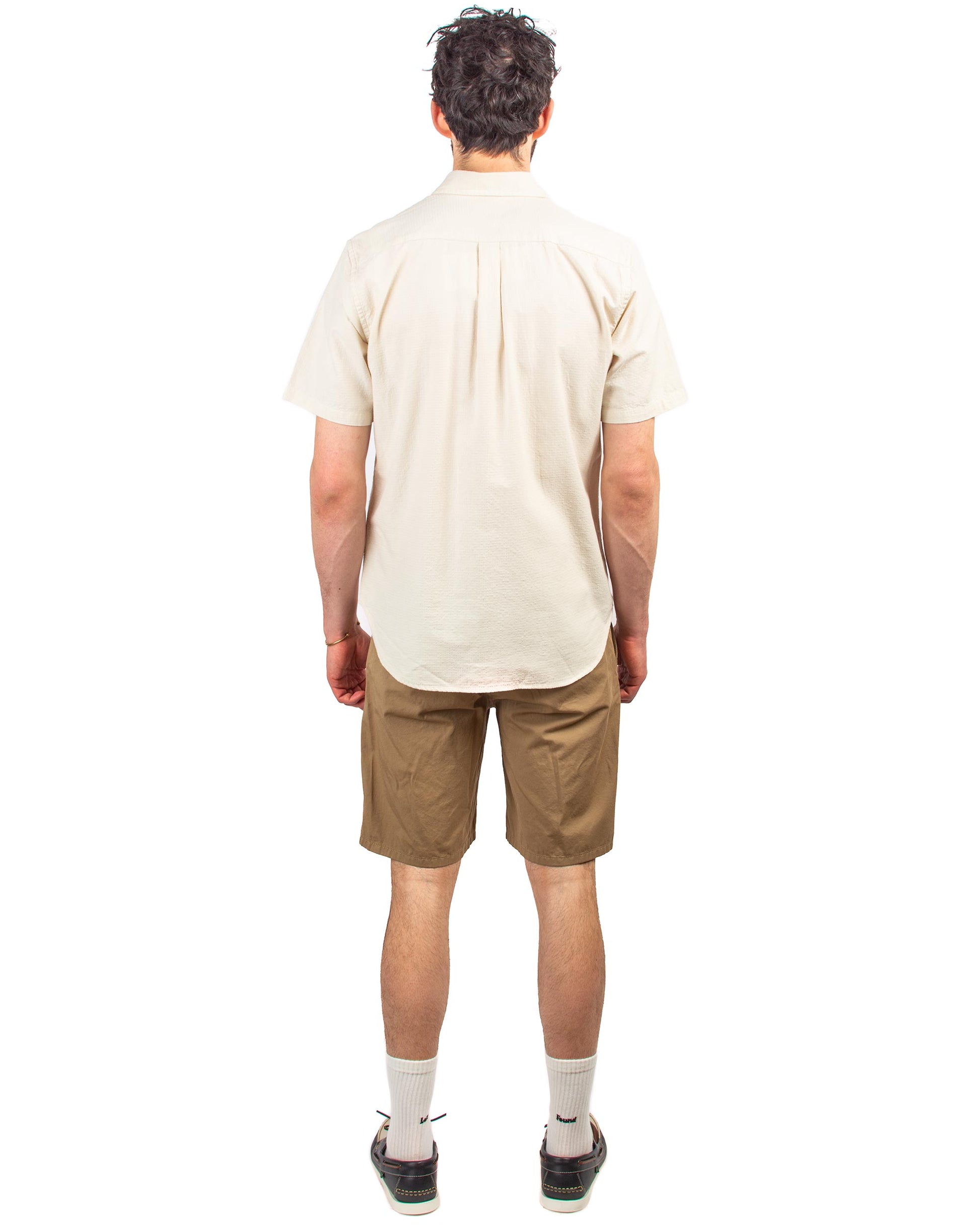 Norse Projects Aros Light Twill Shorts Utility Khaki Back