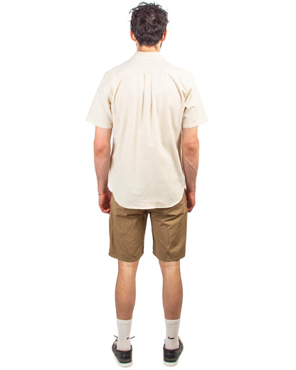 Norse Projects Aros Light Twill Shorts Utility Khaki Back