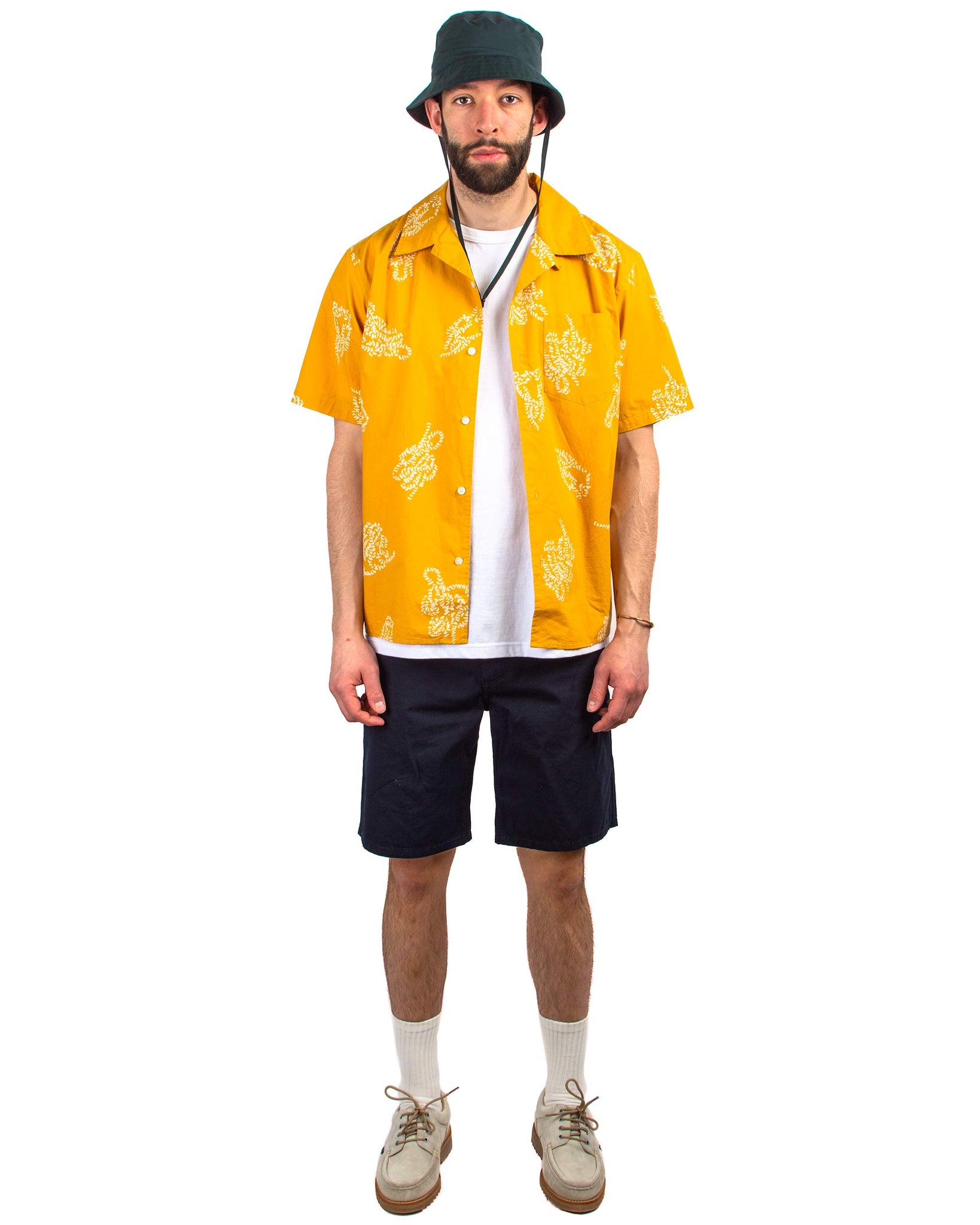 Norse Projects Carsten Print Chrome Yellow Model