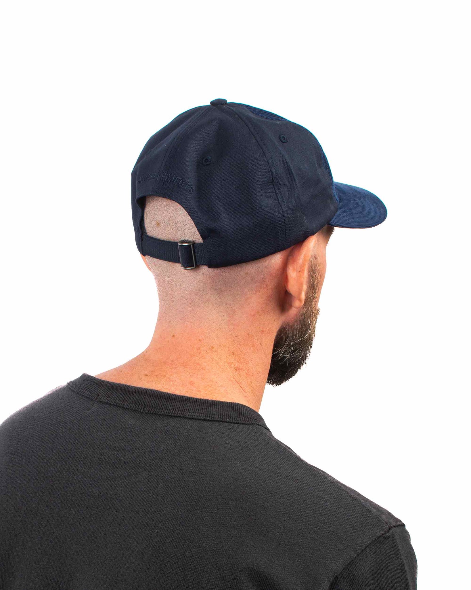 Norse Projects Cord Twill Sports Cap Navy Back