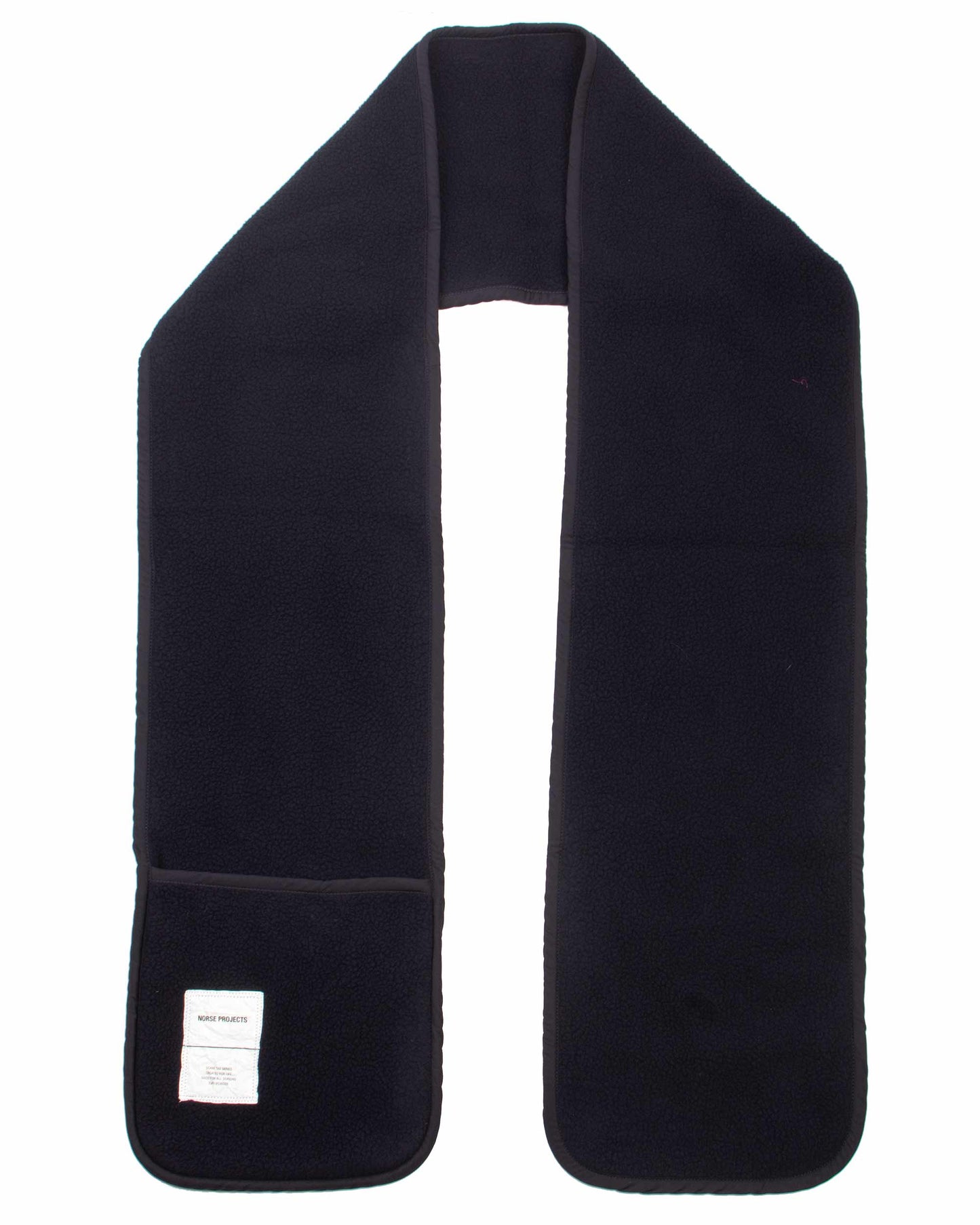 Norse Projects Gunner Fleece Tab Series Scarf Dark Navy Side