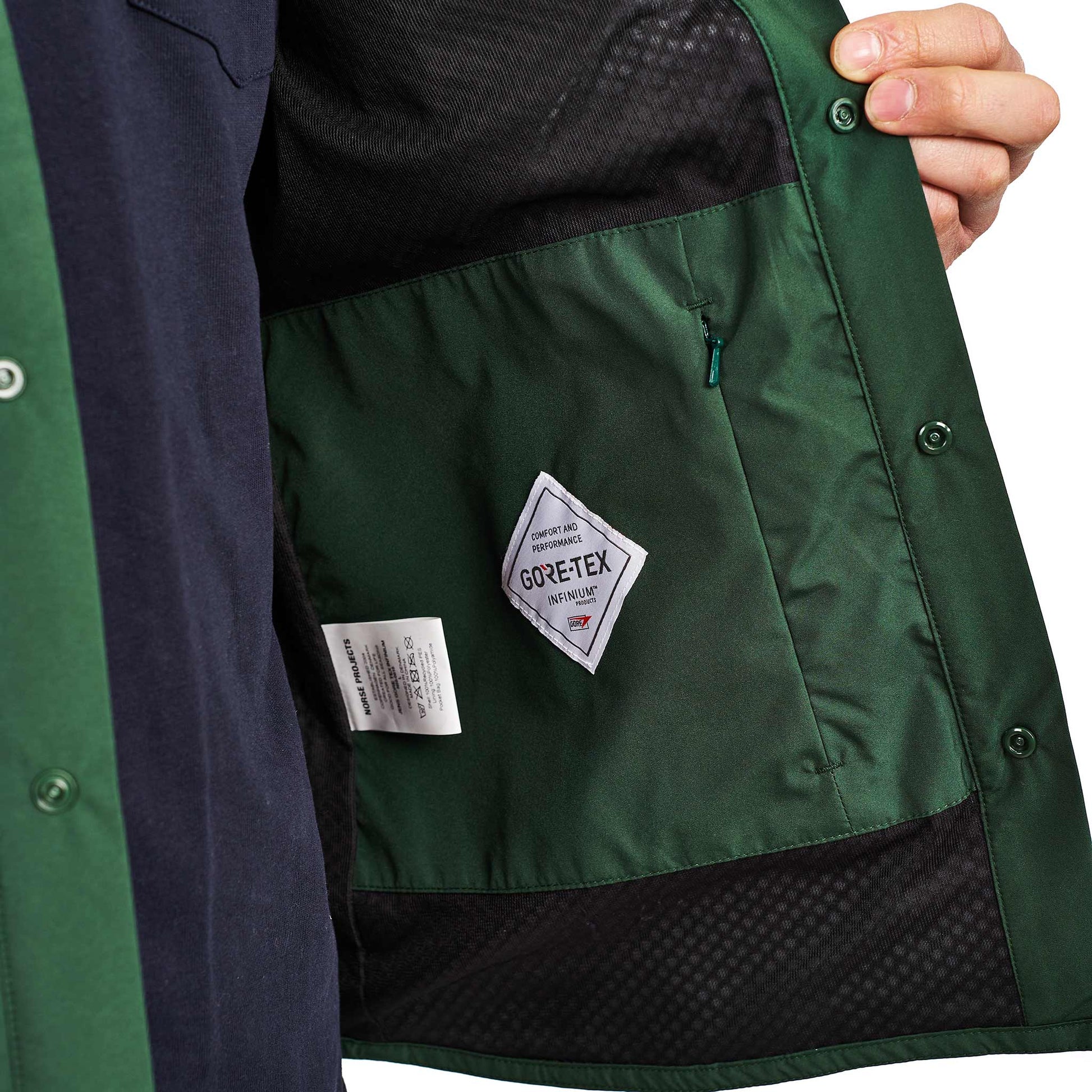 Norse Projects Jens Gore Tex Infinium Dartmouth Green