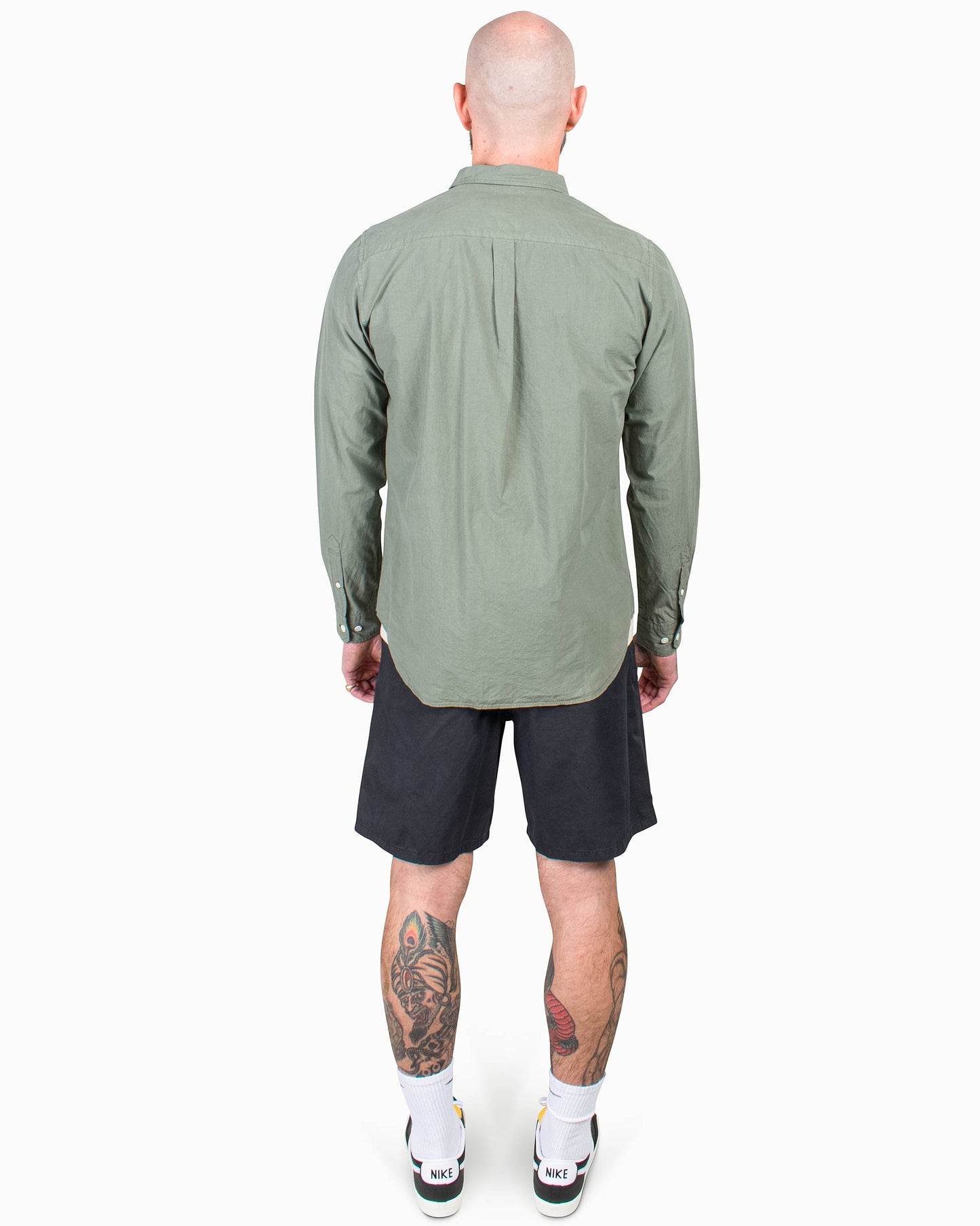 Norse Projects Osvald Tencel Dried Sage Green Back