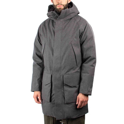 Norse Projects Rokkvi Arctic Wool Gore-Tex Charcoal Melange Close