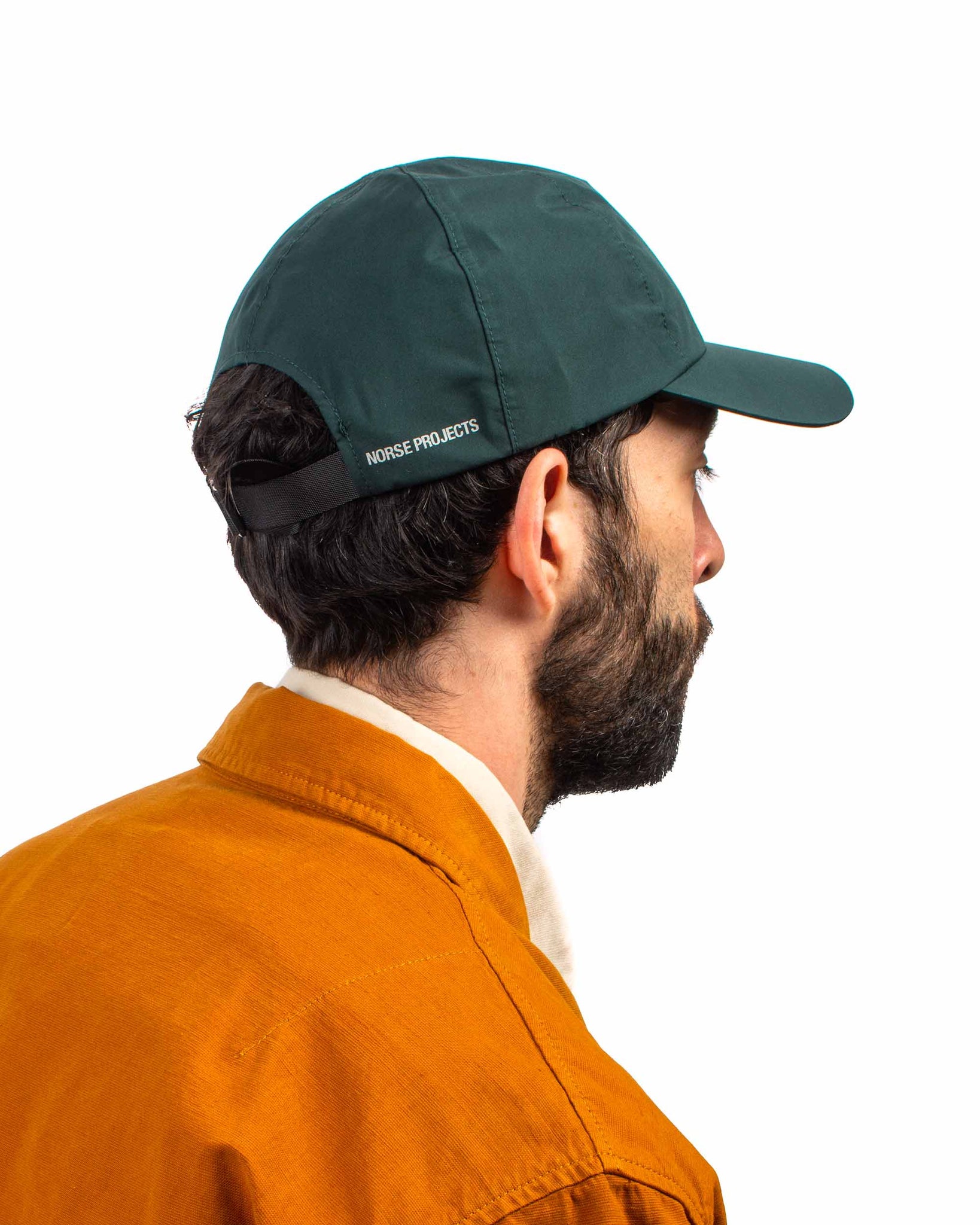 Norse Projects Technical Sports Cap Deep Sea Green Back