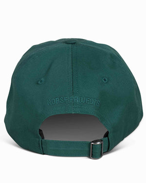Norse Projects Twill Sports Cap Dartmouth Green Back