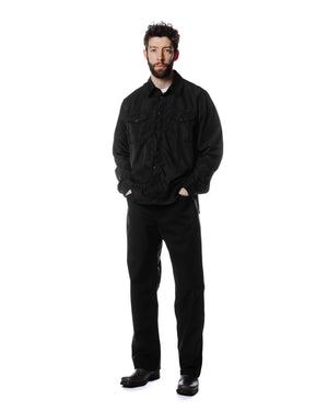 Our Legacy Formal Cut Black Muted Scuba Model Front