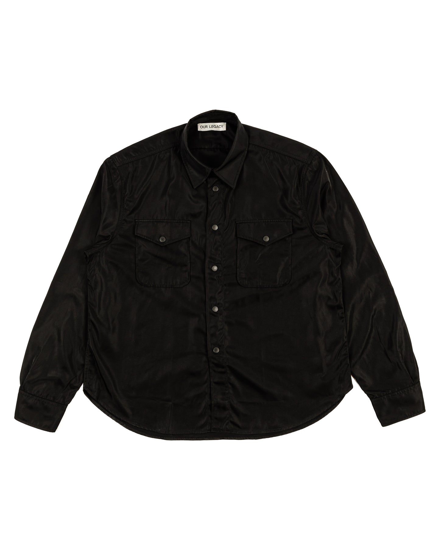 Our Legacy Parade Shirt Black Drape Tech