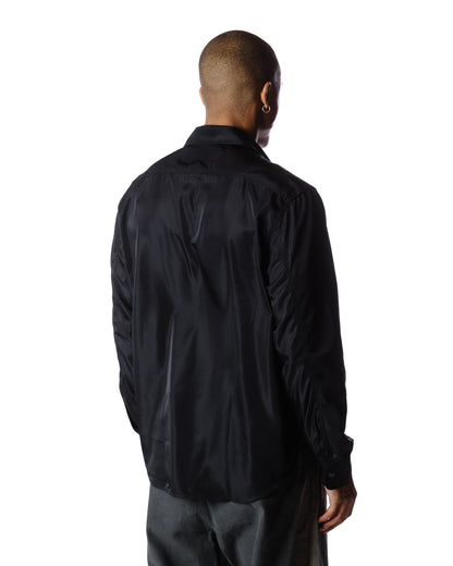 Our Legacy Parade Shirt Black Drape Tech Back