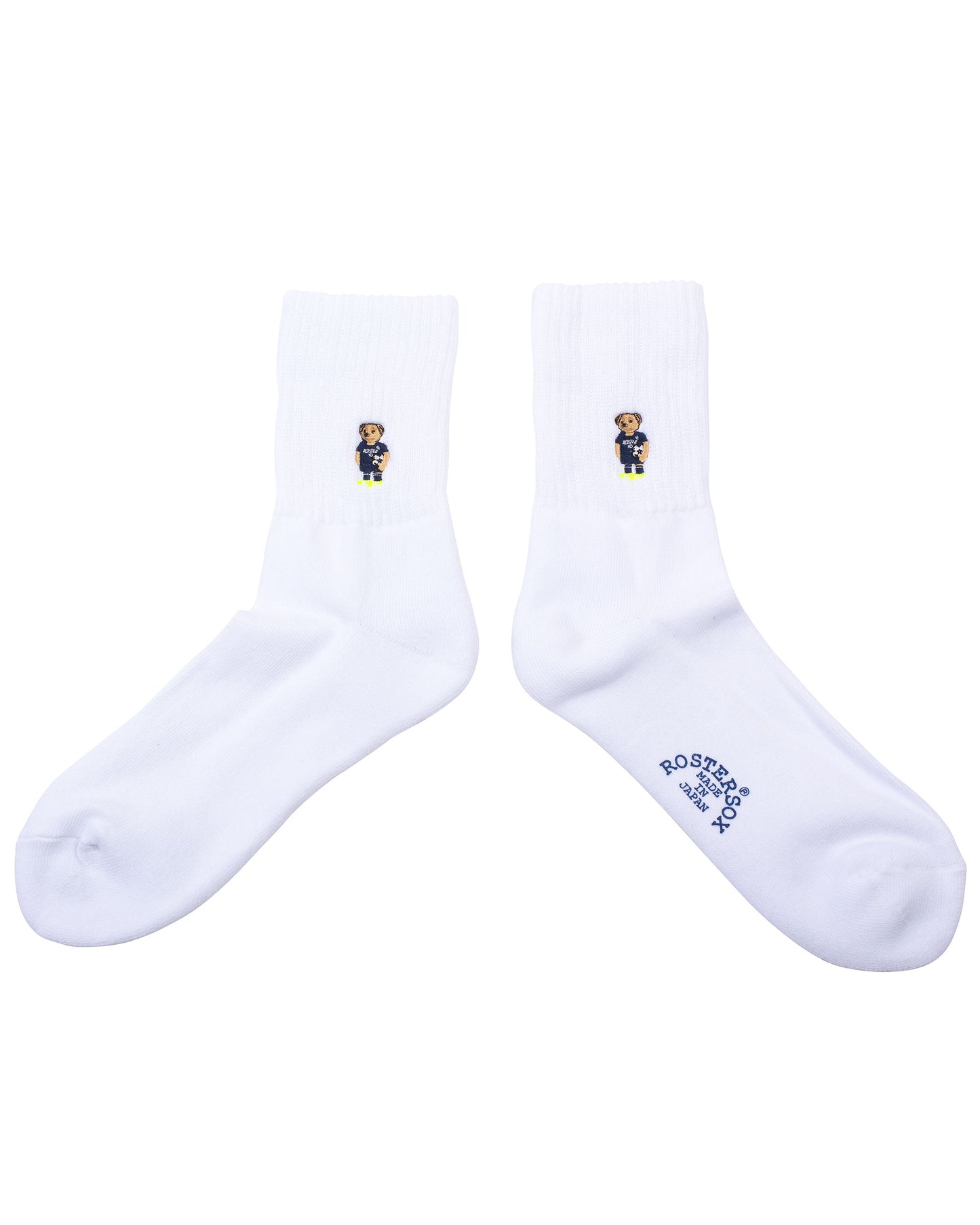 Rostersox Bear Socks White Detail