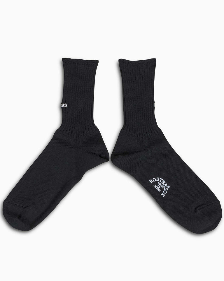 Rostersox What's Up Socks Black