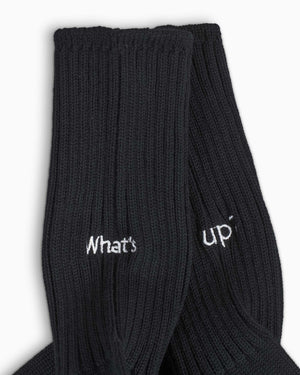 Rostersox What's Up Socks Black Detail