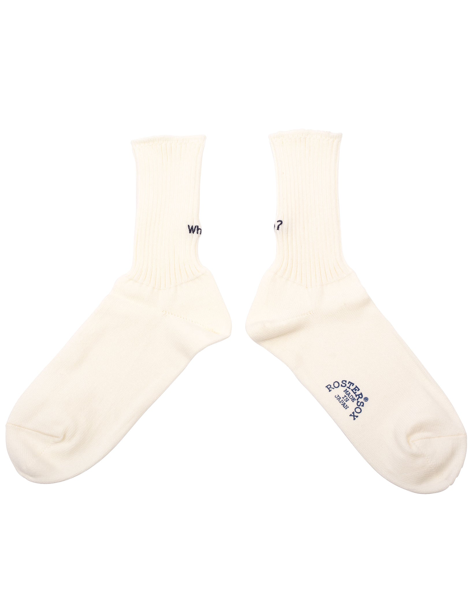 Rostersox What's Up Socks White Detail