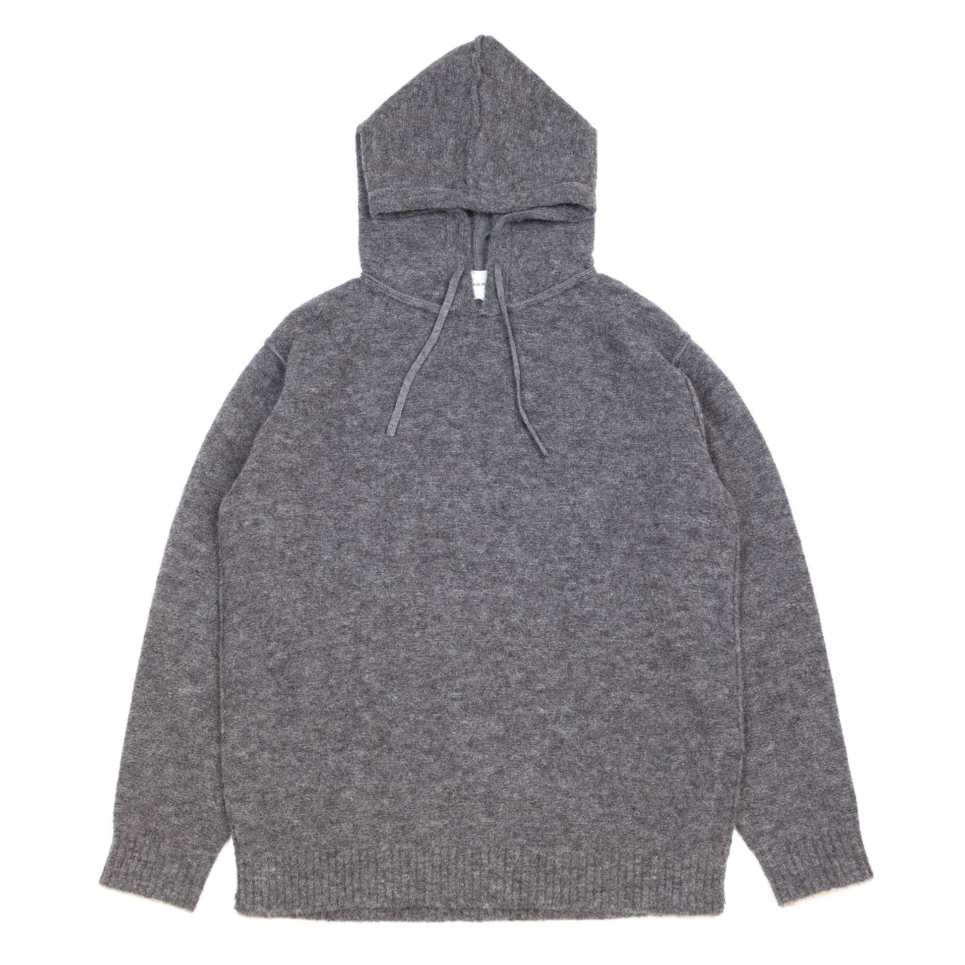 Sage-de-Cret-DRALION-Knit-Parka-Charcoal-Front-Flat